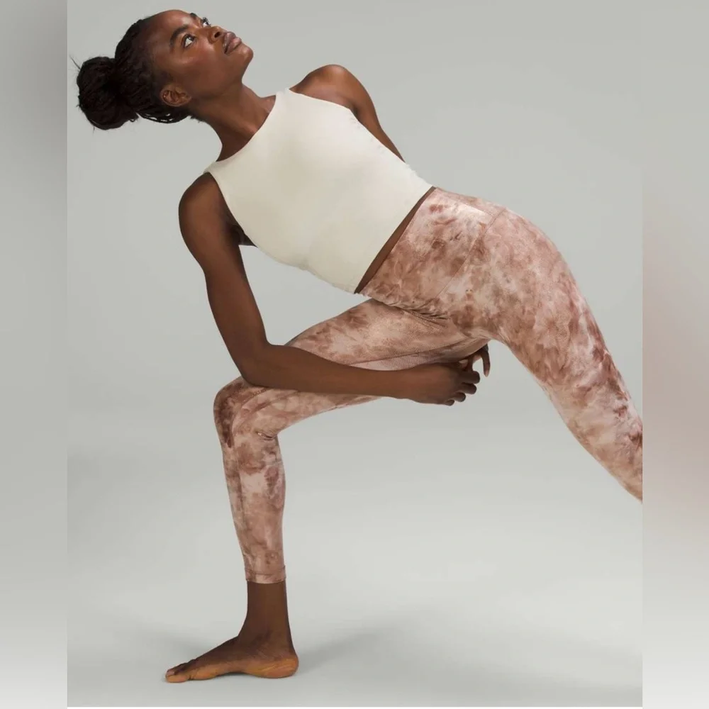 NWOT Lululemon Align High-Rise Pant 25" *Shine Diamond Dye Misty Shell C… - Picture 2 of 11